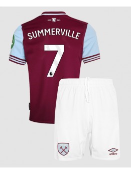 West Ham United Crysencio Summerville #7 Dječji Domaci Dres kompleti 2024-25 Kratak Rukavima (+ kratke hlače)